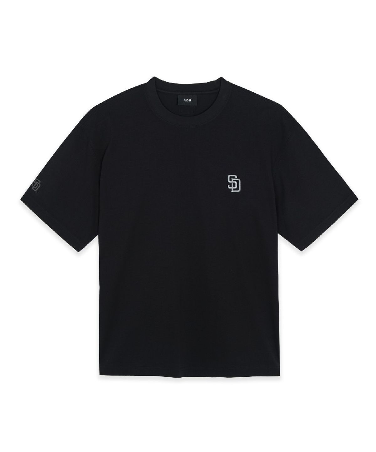 엠엘비(MLB) 베이직 라이트웨이트 오버핏 반팔 티셔츠 SD (Black)