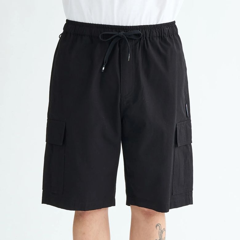 와이드핏 카고 쇼츠 (DF21SS001BLK)