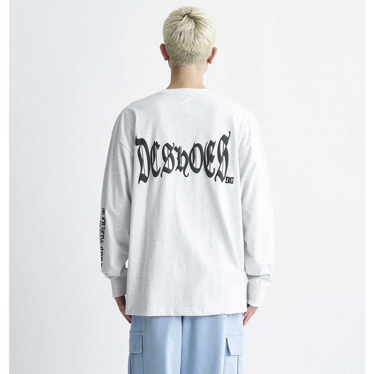 디씨(DC) 24 BLACK LETTER 롱슬리브 티셔츠 (DE11LT004GRY)