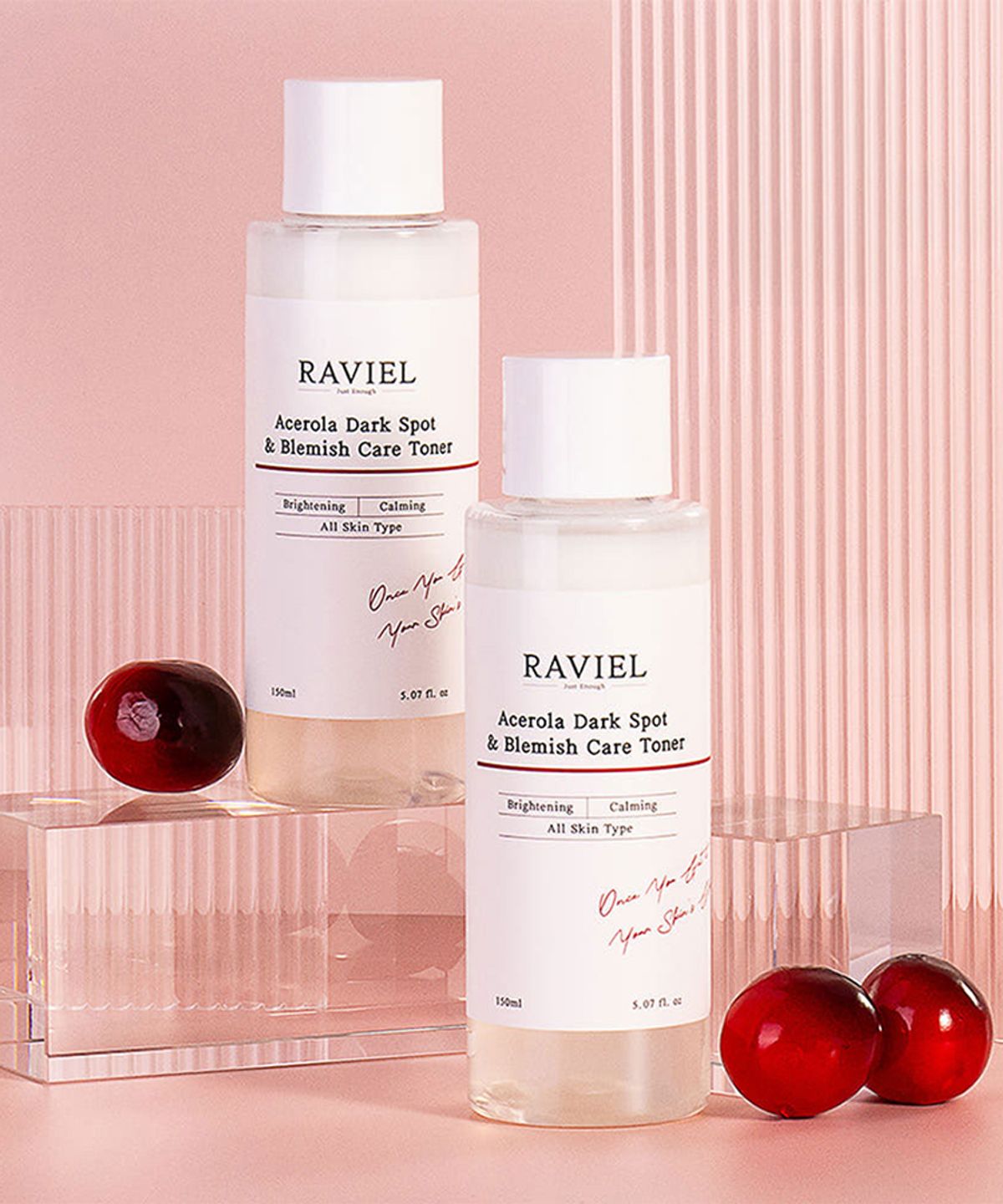 라비엘(RAVIEL) [2EA] 아세로라 비타민C 미백 광채 저자극 잡티기미 토너 150ml