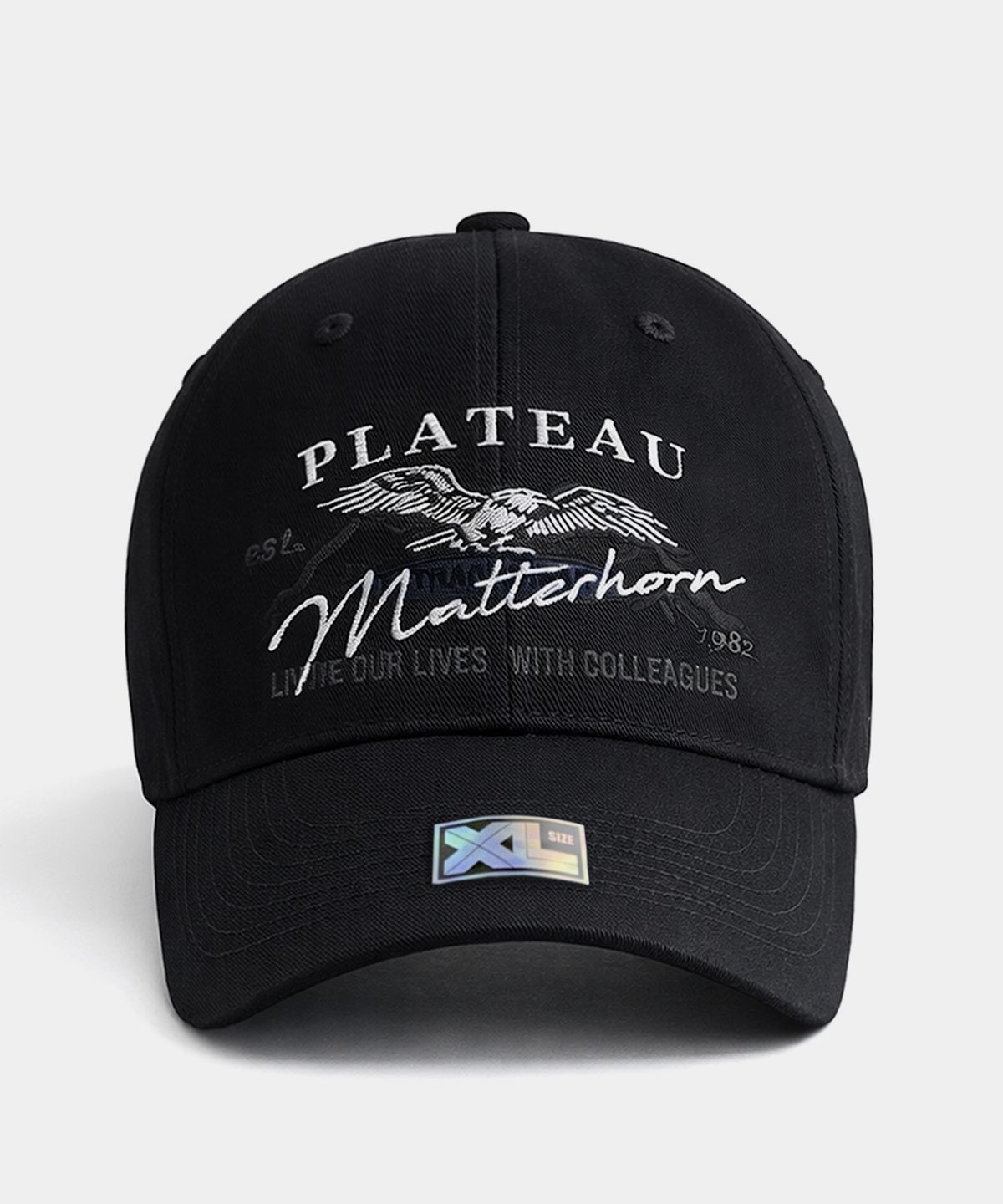 플래토(PLATEAU) 빅사이즈 볼캡 XL MATT WH CAP BLACK