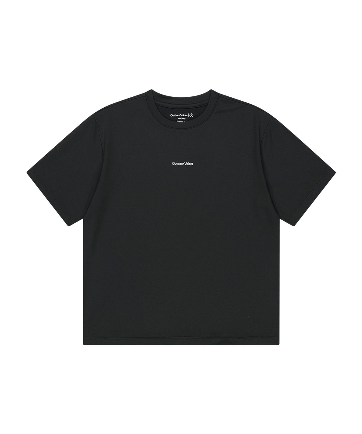아웃도어 보이스(OUTDOOR VOICES) Technol-OV™ OV STRETCH LOGO TEE (BLACK)