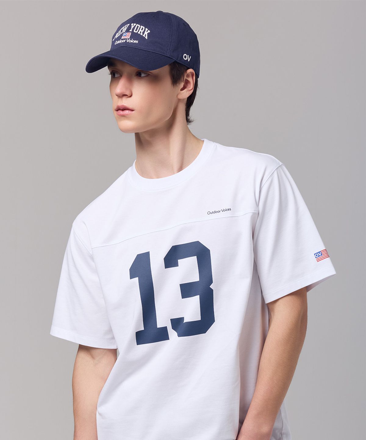 아웃도어 보이스(OUTDOOR VOICES) AirCorePro™ FOOTBALL TEE (WHITE)