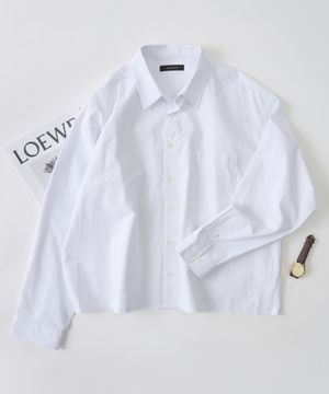 옥스포드 크롭 셔츠 (화이트)