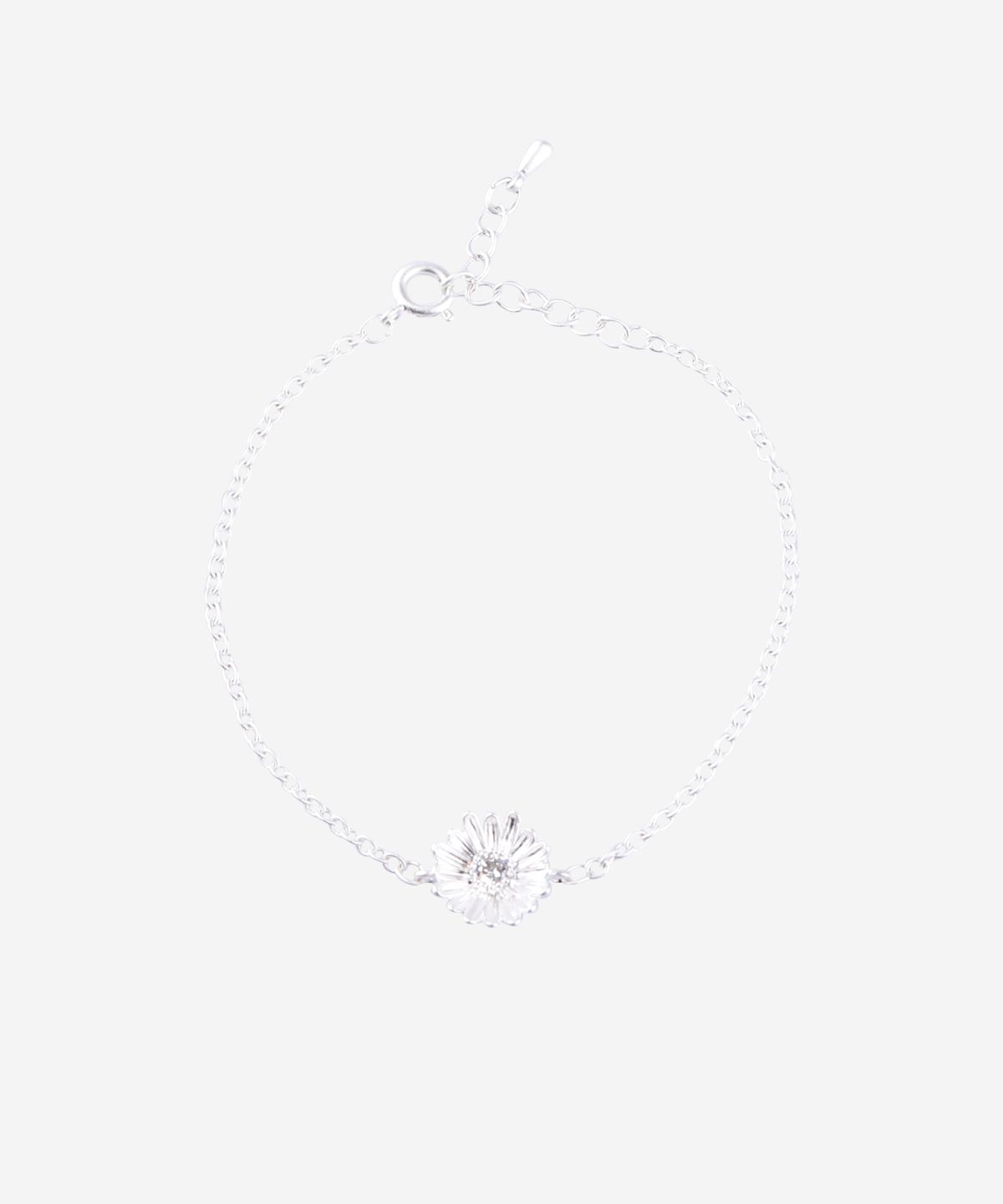 실버태그(SILVERTAG) BRB-26SS1 화이트 데이지 큐빅 체인 팔찌