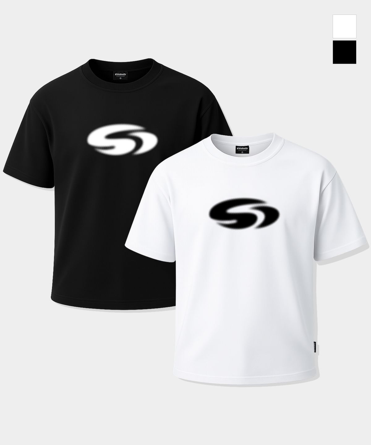 그랜디오시티(GRANDIOSITY) [짐웨어] BLUR LOGO GIANT T-SHIRTS (2컬러)