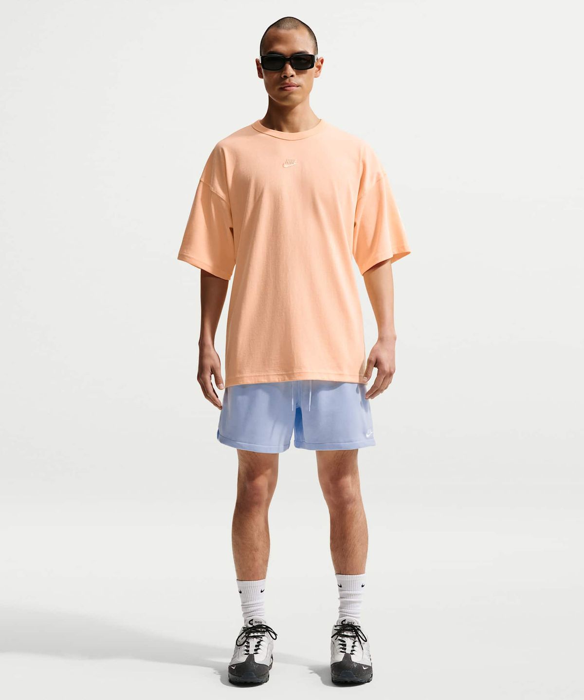 나이키(NIKE) 클럽 프렌치 테리 플로우 쇼츠 M - 하이드로젠 블루:화이트 / FN3521-407