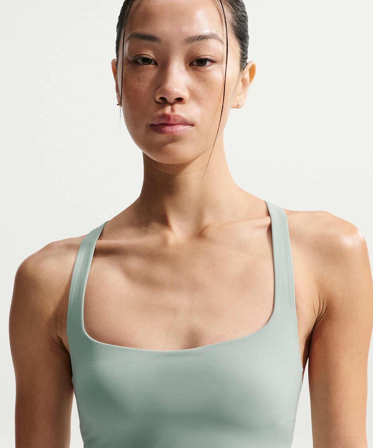 나이키(NIKE) 젠비 라이트 서포트 스포츠 브라 탱크 W - 스팀:화이트 / IB9873-006