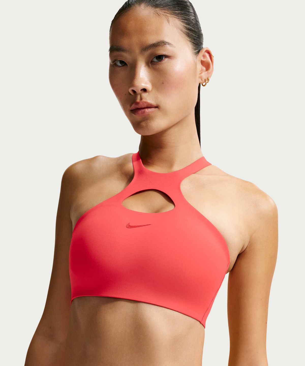 나이키(NIKE) 유니버사 미디엄 서포트 패드 스포츠 브라 W - 라이트 크림슨:유니버시티 레드 / IO9336-696