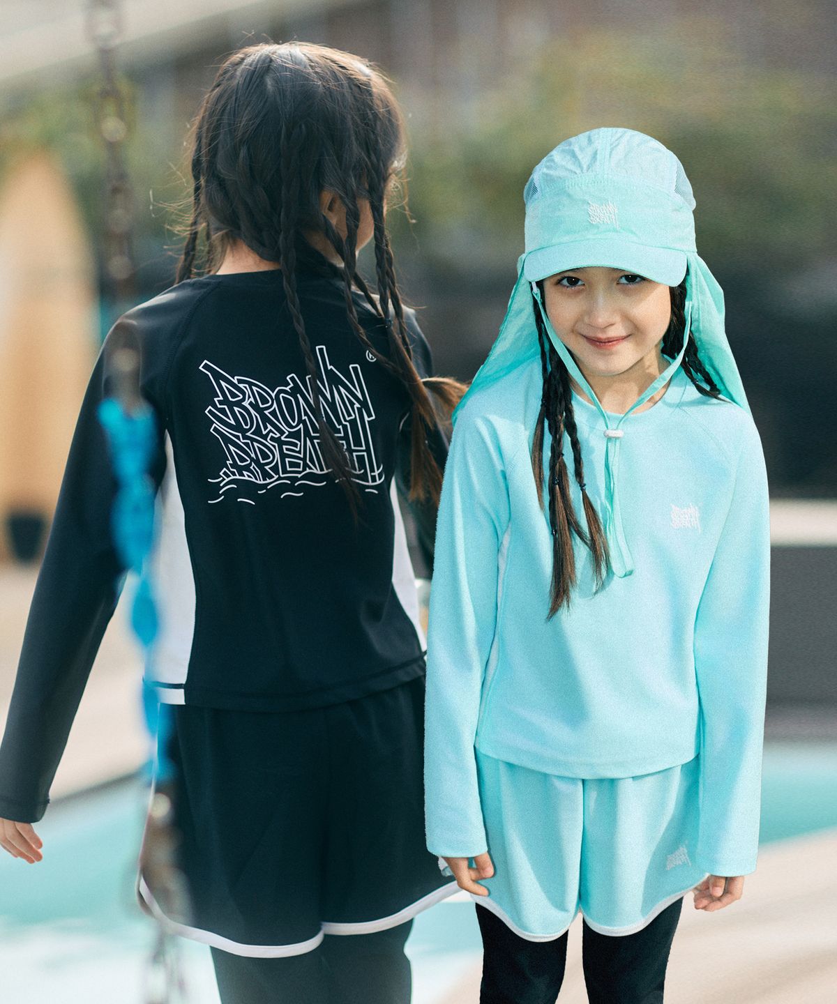 브라운브레스 키즈(BROWNBREATH KIDS) KIDS GIRL RASH GUARD TEE - 2COLOR