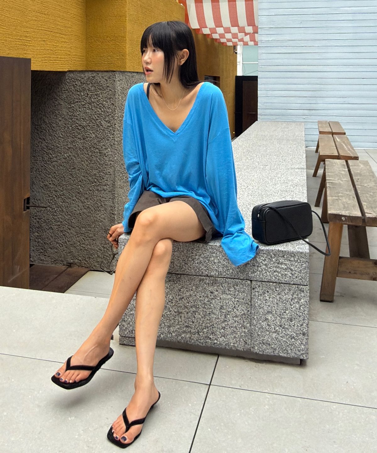 유라고(URAGO) Square shoulder bag