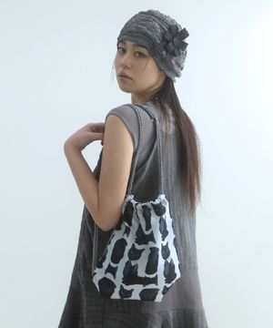 City Feline String Bag-Black