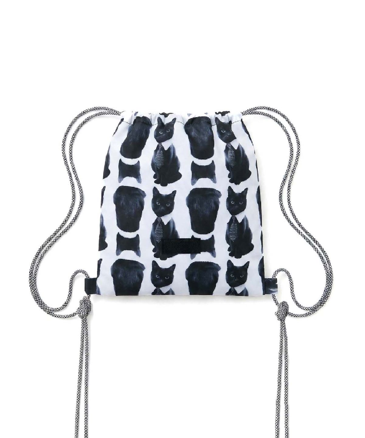 무아르모아(MOIREMOA) City Feline String Bag-Black
