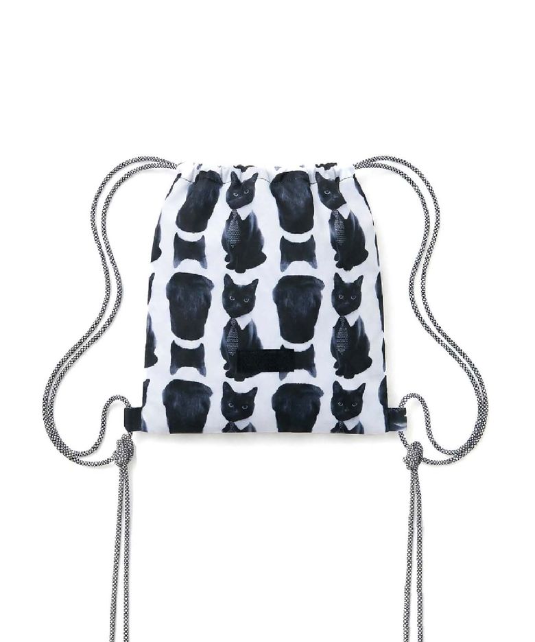 City Feline String Bag-Black