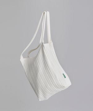 무심한듯 박시한 쇼퍼백 53 랜덤 플리츠 주름 - ivory