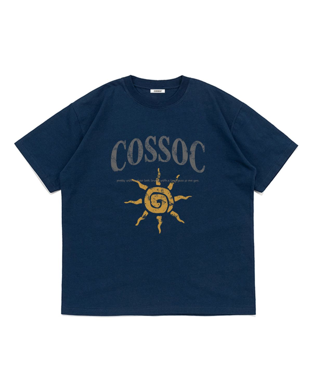 코소(COSO) CC 선 아트웍 그래픽 티셔츠(네이비)
