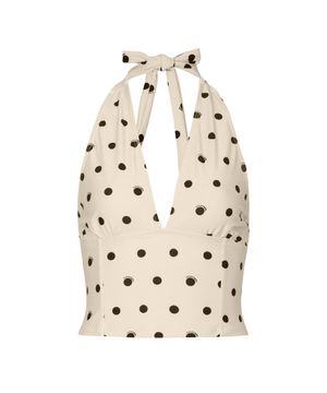 LA DOLCE DOT SWIM TOP_Vanilla