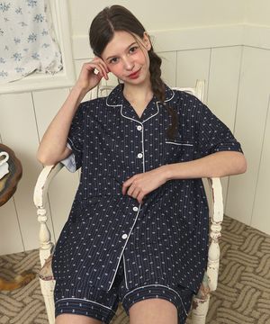 베카  여성 반팔 파자마세트