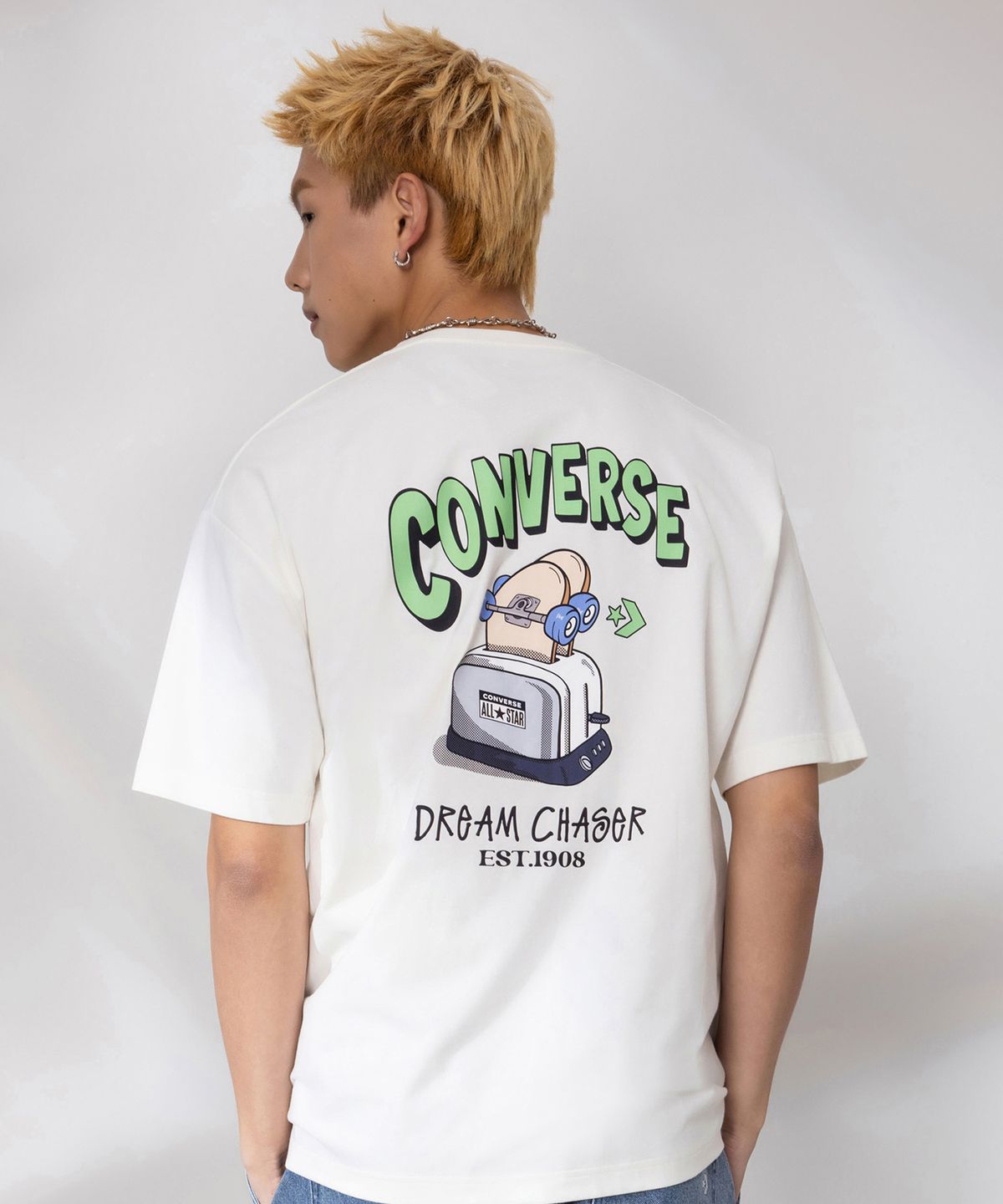 컨버스(CONVERSE) 토스터 그래픽 티셔츠 에그렛 MCJ751-W2Y
