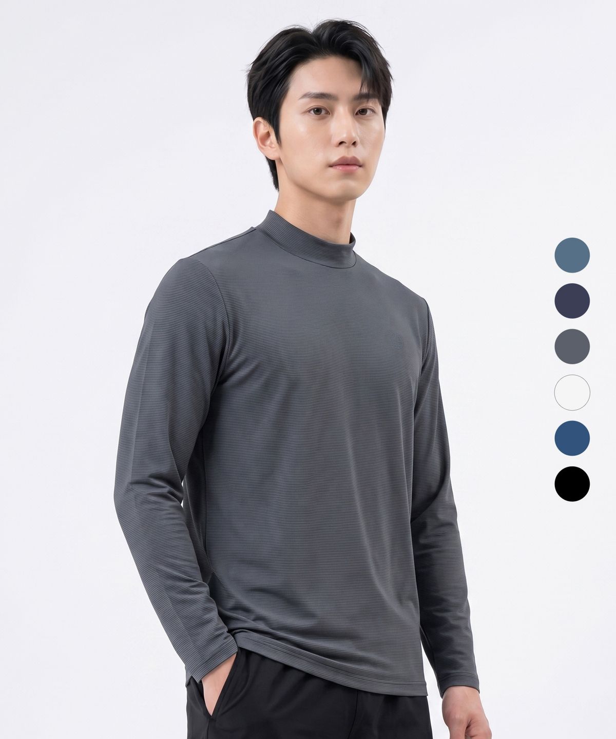 투엘라(2ELA) 남성 아이스웨이 냉감 반폴라 긴팔 티셔츠 6 Colors