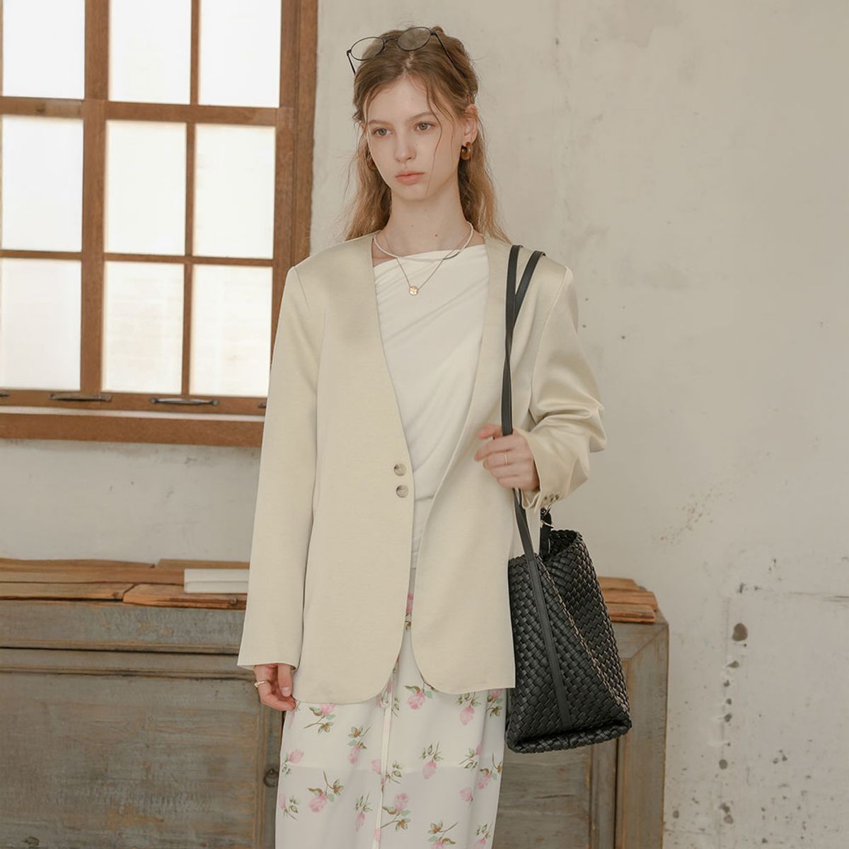프라우드 마리(PROUD MARY) PM_Clean line tailored blazer jacket_2color