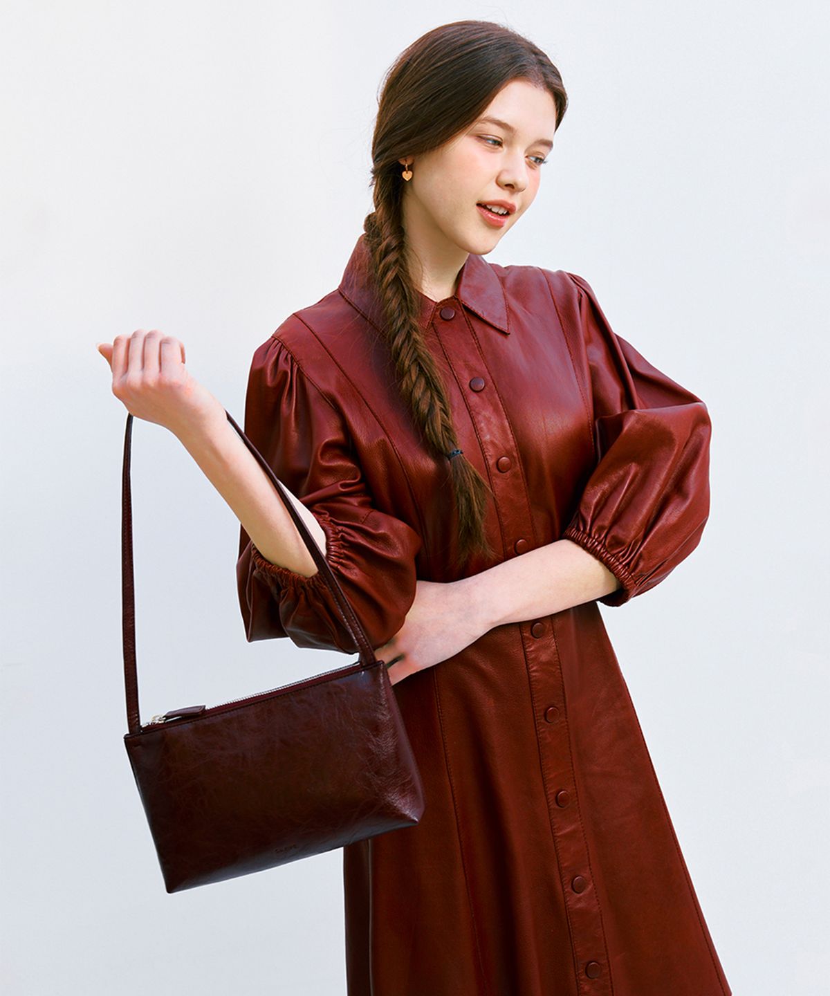 끌라베(CLAVE) 아이비 와인 숄더백 (IVY Wine Shoulder Bag)