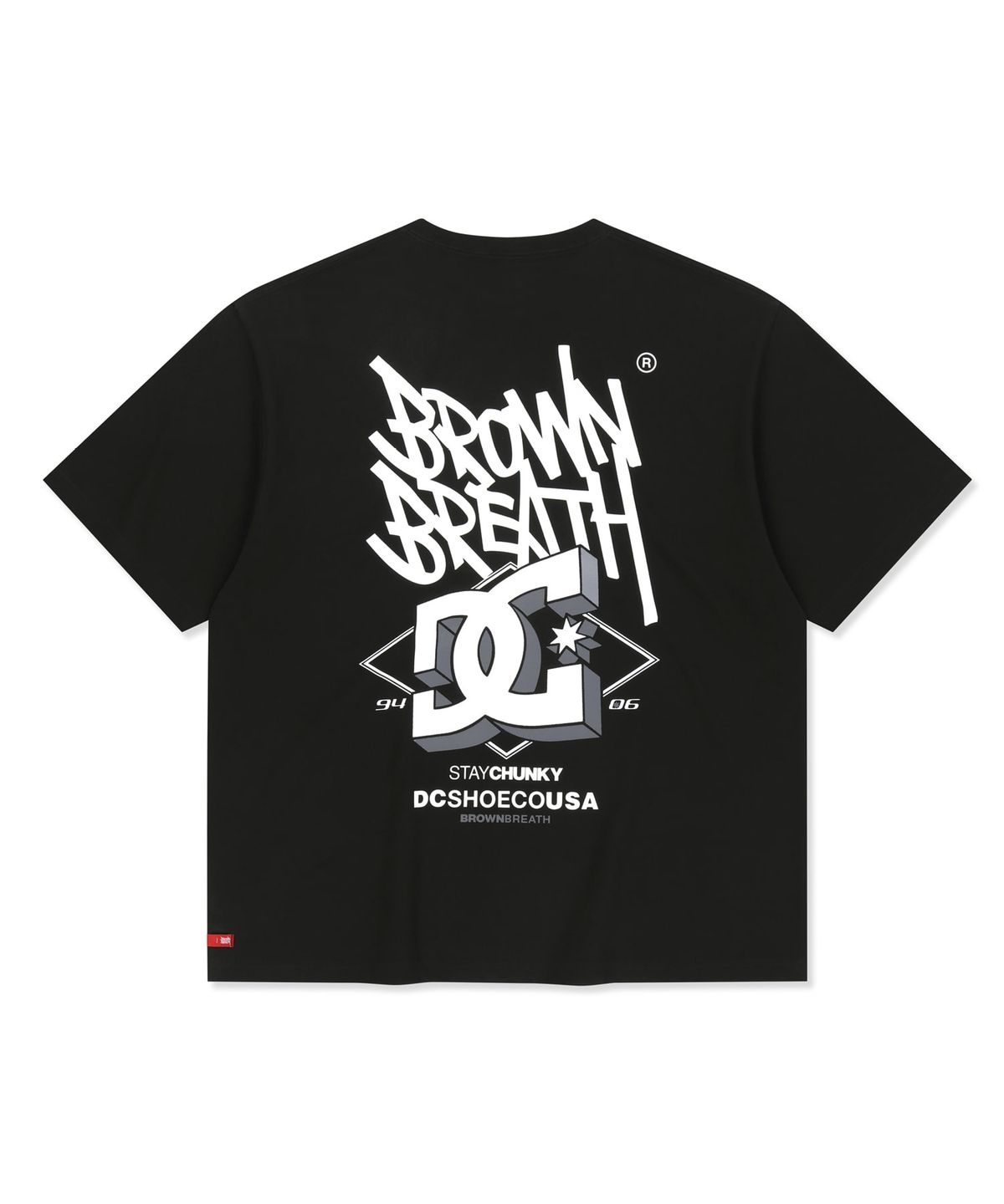 브라운브레스(BROWNBREATH) BXD CHUNKY TEE - BLACK