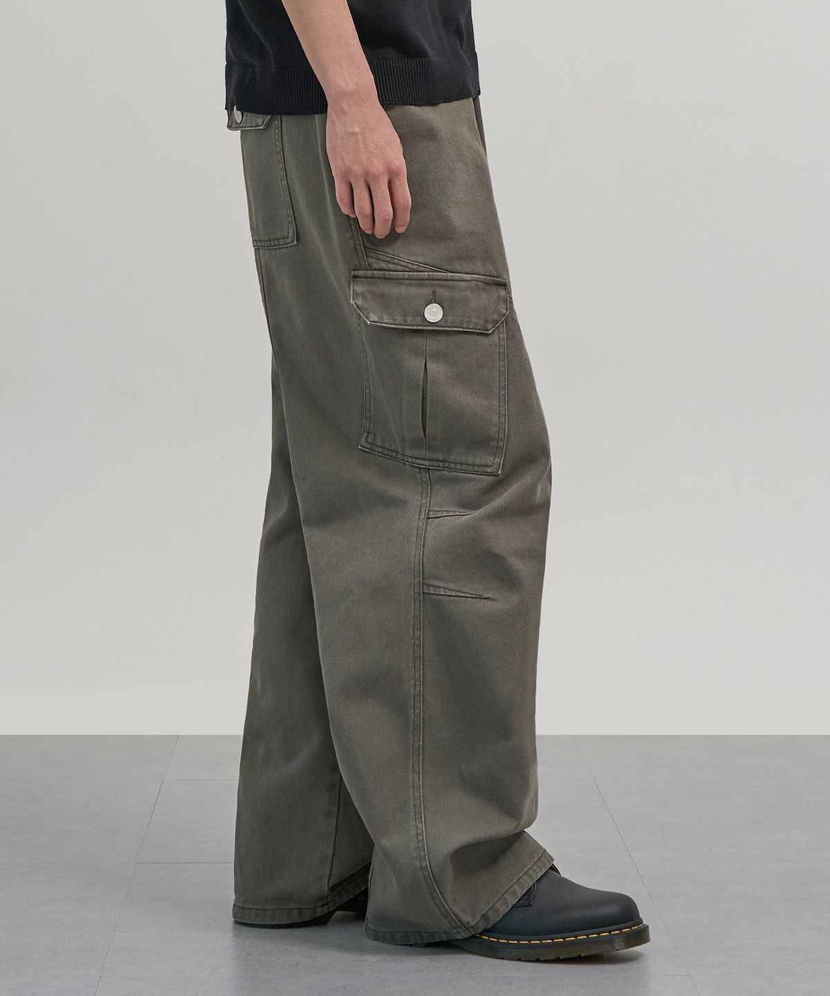 엑스컨테이너(EXCONTAINER) 빈티지 다이드 카고 팬츠 (KHAKI)