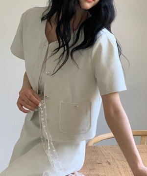 뮤에 트위드 자켓