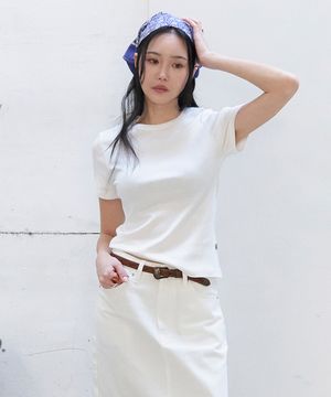 [2pack] 시그니처 숏 슬리브 탑