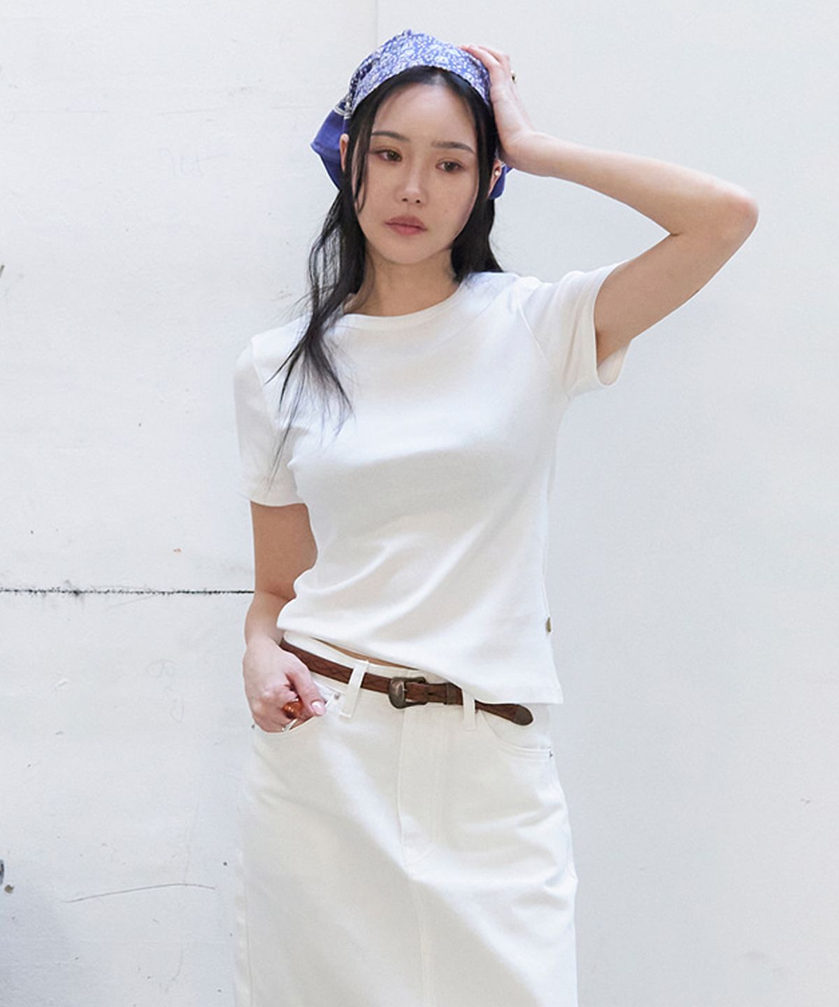 모르브13(MORVE13) [2pack] 시그니처 숏 슬리브 탑