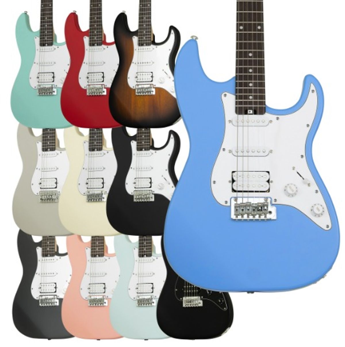 헥스기타(HEXGUITARS) 입문용 일렉기타 E100 STD 스테인리스 프렛