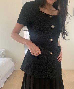 제니 트위드 자켓