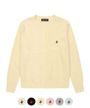 여성 간절기 리프 패턴 니트 가디건 6Color TK103