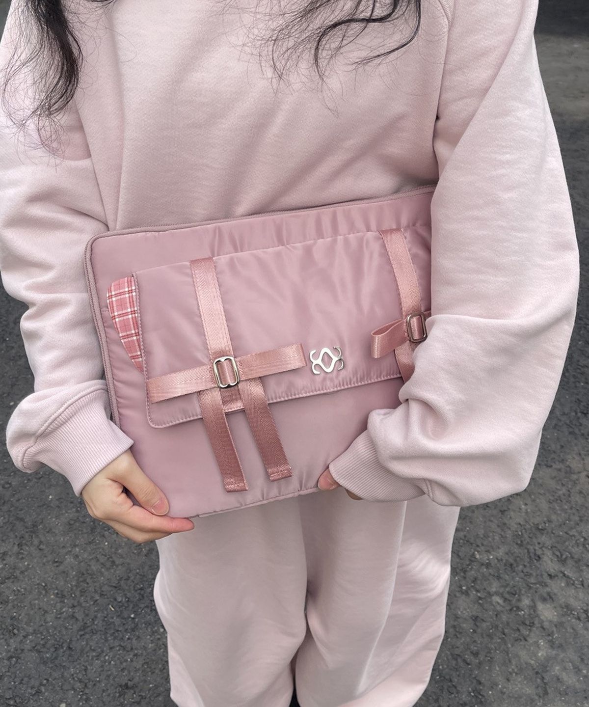 시월107(SIWL107) SILUV Laptop Sleeve (Mauve Pink)