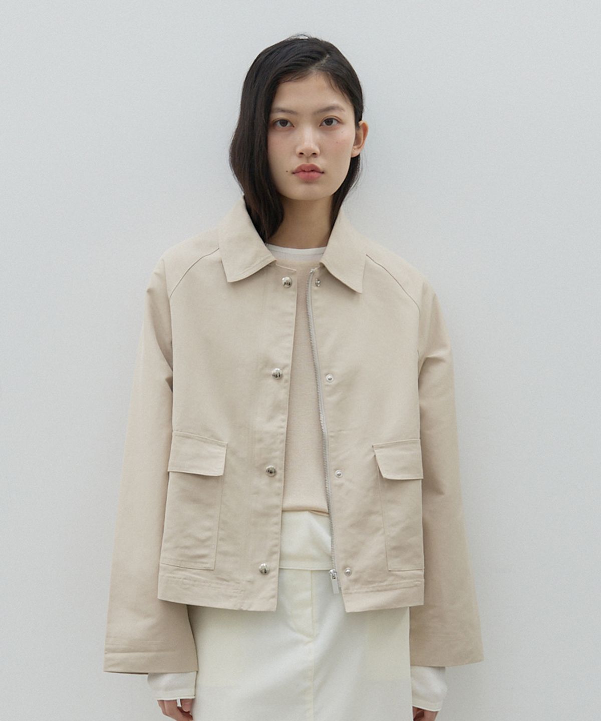 모헤(MOHAE) Cotton blend jacket _ beige