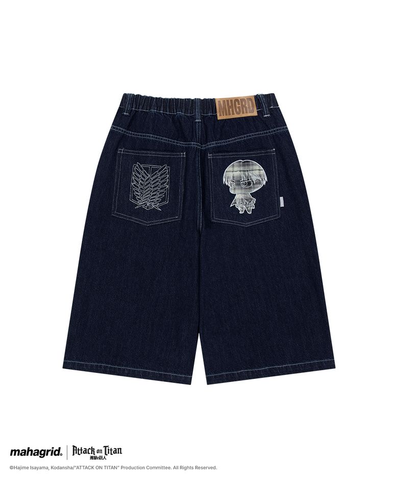 [진격의거인] LEVI INDIGO DENIM SHORTS BLUE(MG2GMMD114T)