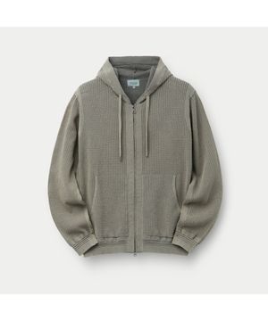 다잉 크로쉐 후디 집업 가디건 SAWAM26911GYL