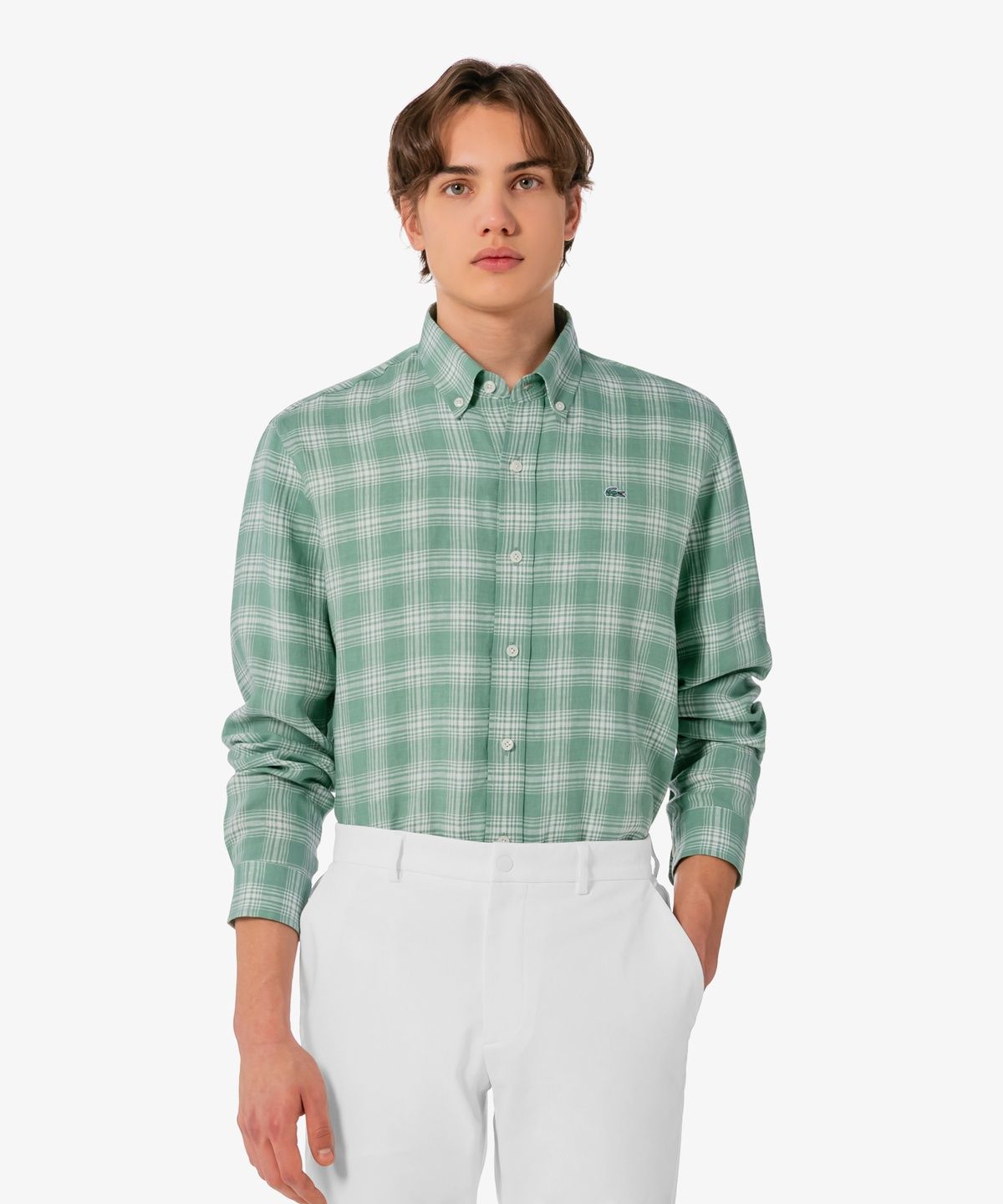 라코스테(LACOSTE) 남성 린넨 빅체크 CH739E-56G 132