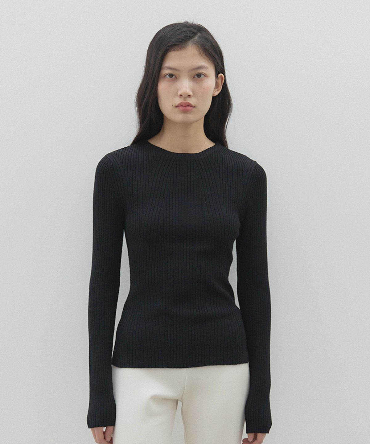 모헤(MOHAE) Texture knit _ black