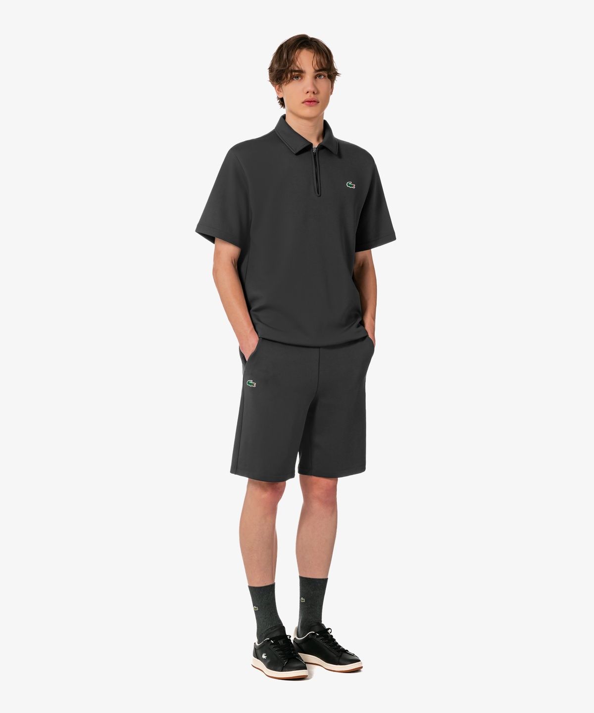 라코스테(LACOSTE) 남성 라이트 저지 셋업 쇼츠 GH799E-56G S5T