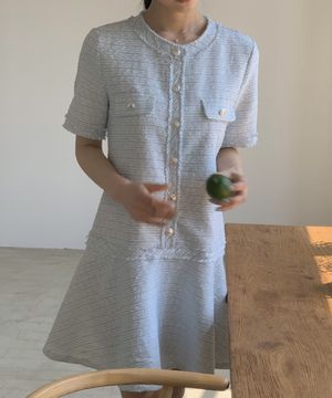 아이시 트위드 원피스