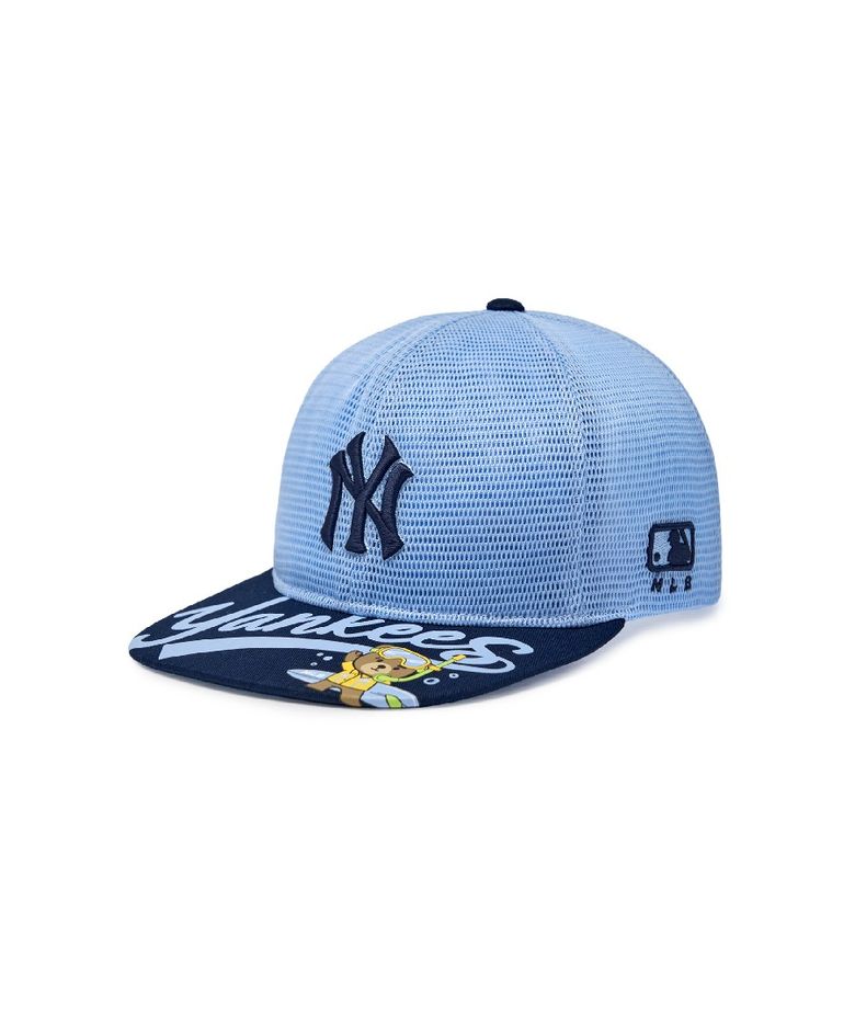 메가베어프렌즈 올메쉬 스냅백 NY (Navy)