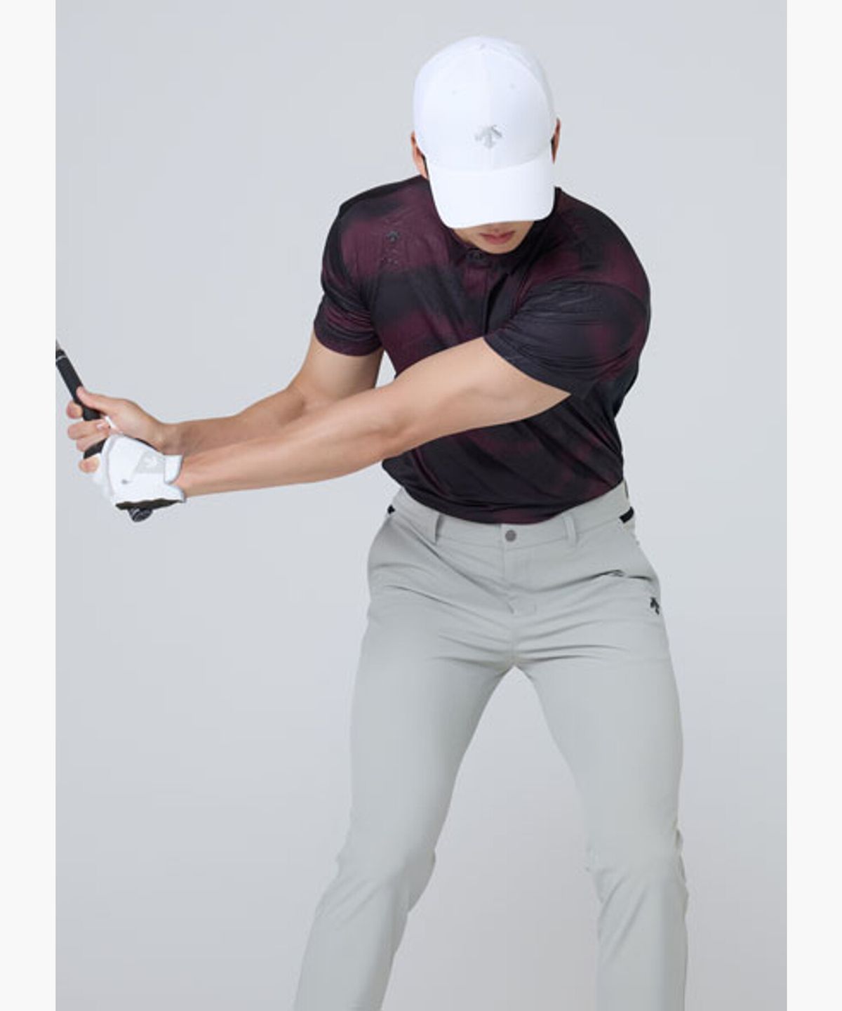 데상트 골프(DESCENTE GOLF) 남성 그래픽 반팔 카라 티셔츠  DR22MFTS4H