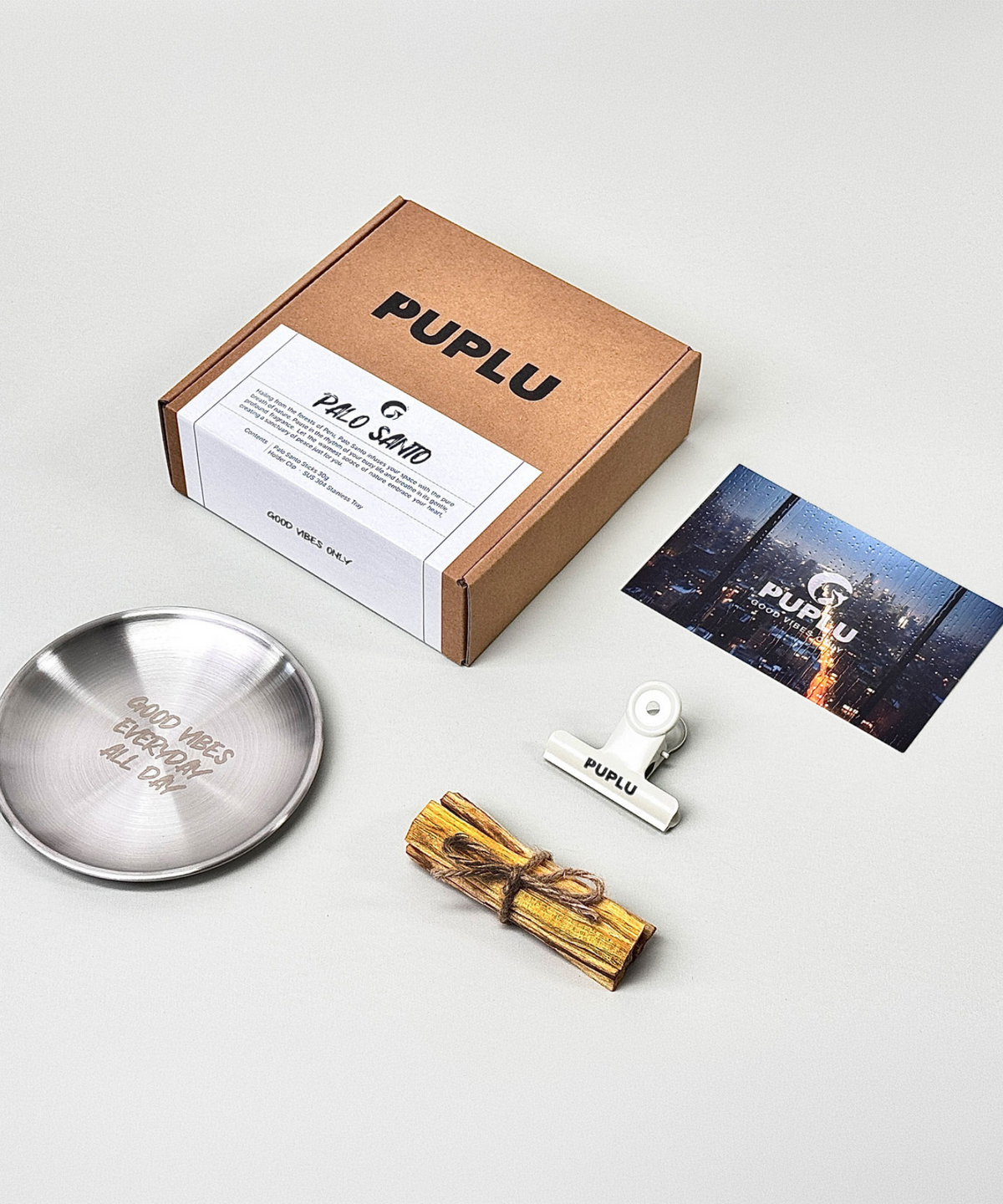 푸플루(PUPLU) 팔로산토 장작 인센스 스틱 스타터 패키지