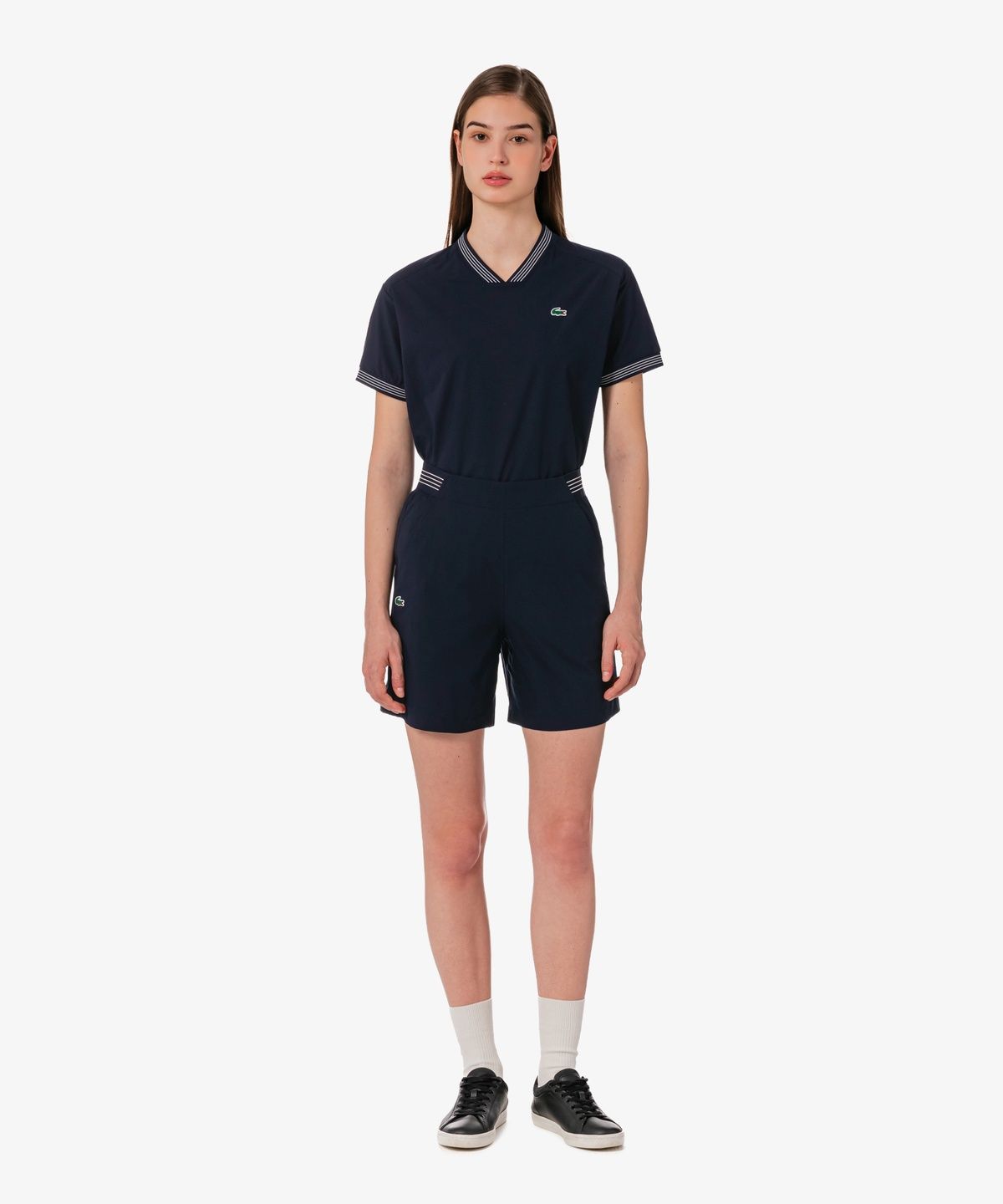 라코스테(LACOSTE) 여성 우븐 셋업 쇼츠 GF420E-56G HDE