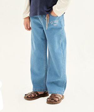 르 쏠레이 데님 팬츠_블루