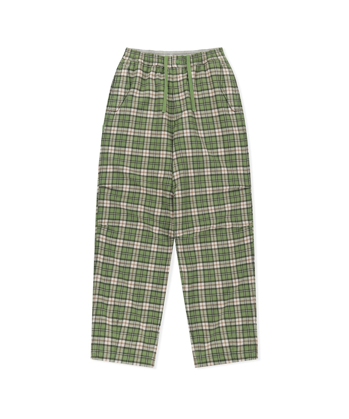 썬러브투어(SUNLOVETOUR) Light Swing Pants Green Plaid