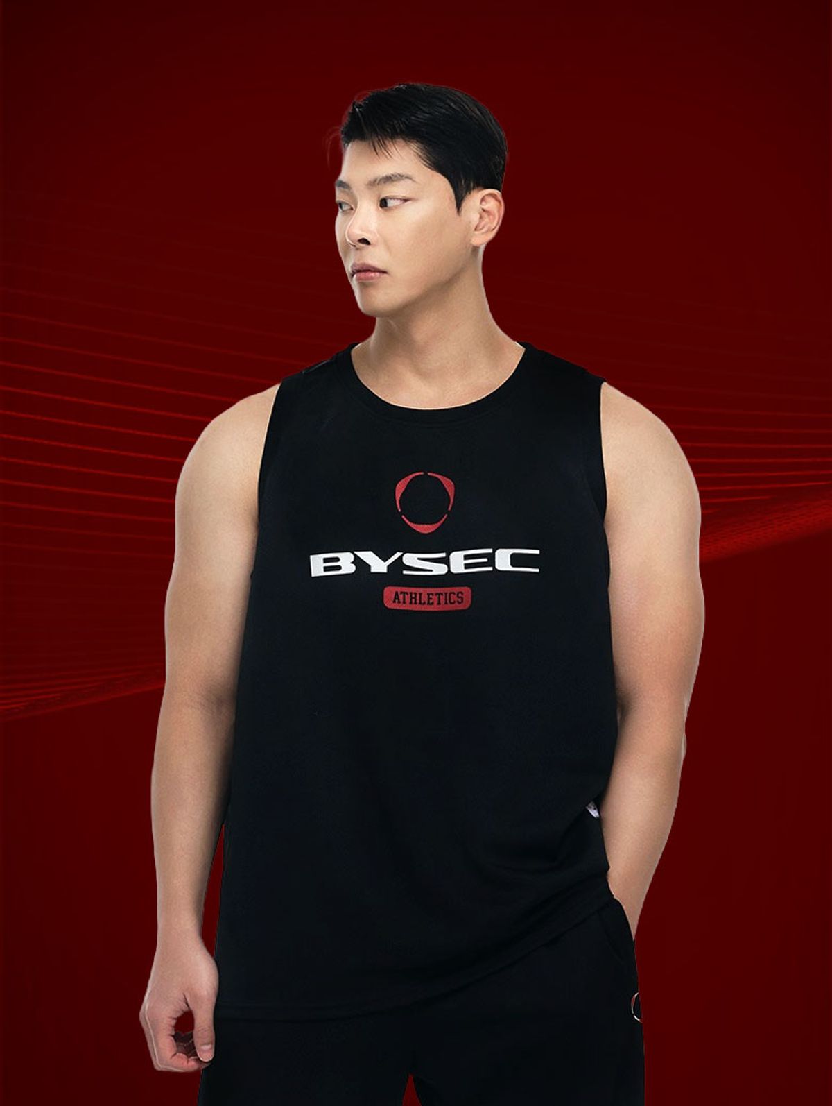 바이젝(BYSEC) 벌크 헤비메쉬 로고 슬리브리스_3 Color