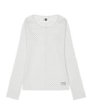 땡땡이 슬림핏 롱 슬리브 3 COLORS